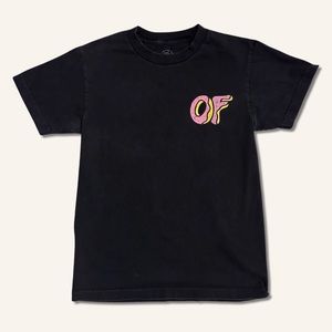 Odd Future T-Shirt Y2K OFWGKTA Donut Logo Street Wear